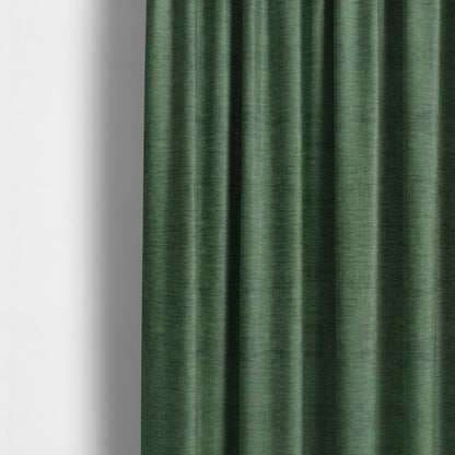 Tanga Superbly Soft Textured Plain Chenille Material Army Green Colour Furnishing Upholstery Fabrics - Made To Measure Curtains