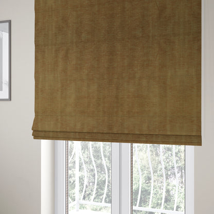 Tanga Superbly Soft Textured Plain Chenille Material Brown Colour Furnishing Upholstery Fabrics - Roman Blinds