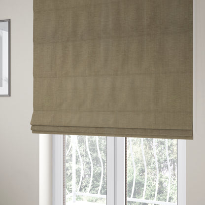 Tanga Superbly Soft Textured Plain Chenille Material Mink Colour Furnishing Upholstery Fabrics - Roman Blinds