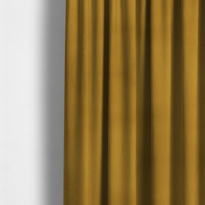 Tanisha Gold Yellow Colour Soft Velvet Upholstery Fabric In Embossed Self Pattern Design - Made To Measure Curtains