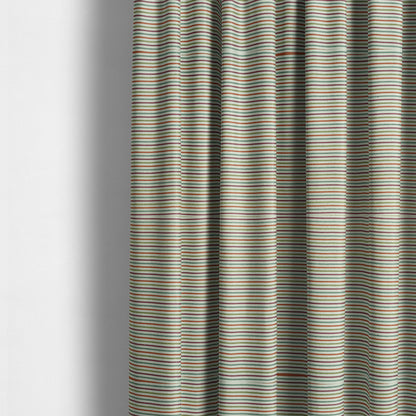 Turin Woven Chenille Textured Like Corduroy Upholstery Fabric In Multi Colour - Made To Measure Curtains