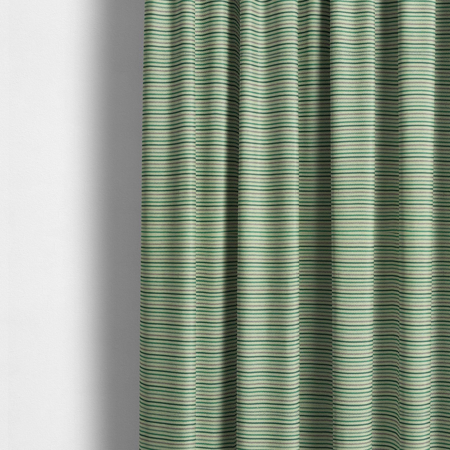 Turin Woven Chenille Textured Like Corduroy Upholstery Fabric In Green Colour - Made To Measure Curtains