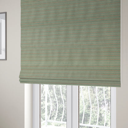 Turin Woven Chenille Textured Like Corduroy Upholstery Fabric In Grey Silver Colour - Roman Blinds