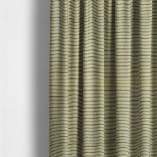 Turin Woven Chenille Textured Like Corduroy Upholstery Fabric In Yellow Colour - Made To Measure Curtains