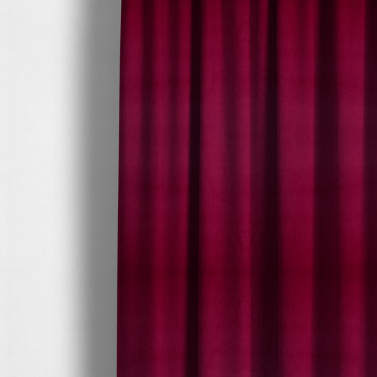 Venice Velvet Fabrics In Lipstick Pink Colour Furnishing Upholstery Velvet Fabric - Made To Measure Curtains