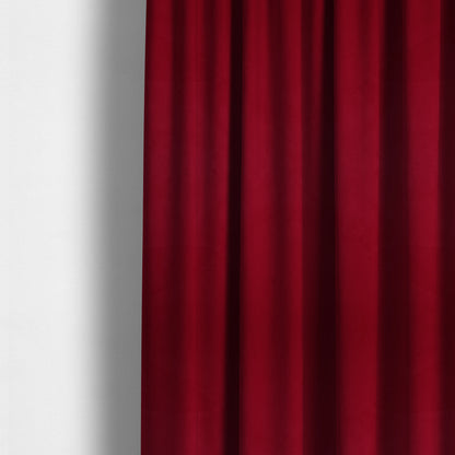 Venice Velvet Fabrics In Red Colour Furnishing Upholstery Velvet Fabric - Made To Measure Curtains