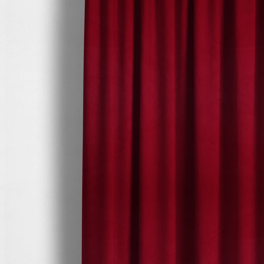 Venice Velvet Fabrics In Red Colour Furnishing Upholstery Velvet Fabric - Made To Measure Curtains