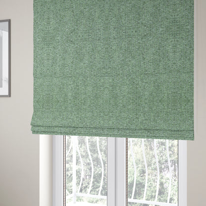 Verona Unique Textured Basket Weave Heavyweight Upholstery Fabric In Blue Green Colour - Roman Blinds