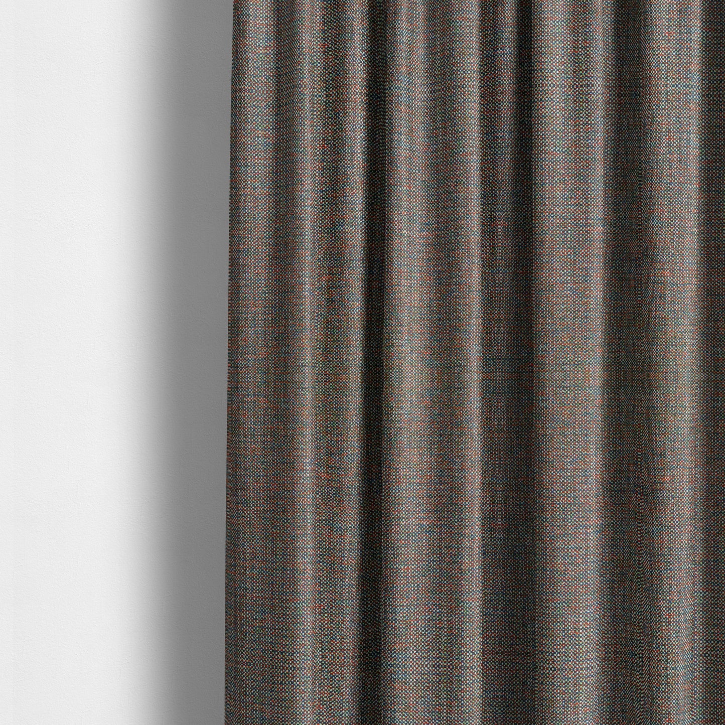 Verona Unique Textured Basket Weave Heavyweight Upholstery Fabric In Red Blue Green Colours - Made To Measure Curtains