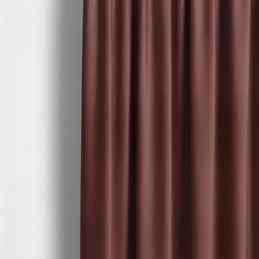 Wiltshire Plain Poly Cotton Flat Weave Upholstery Curtains Fabric In Wine Red Colour - Made To Measure Curtains