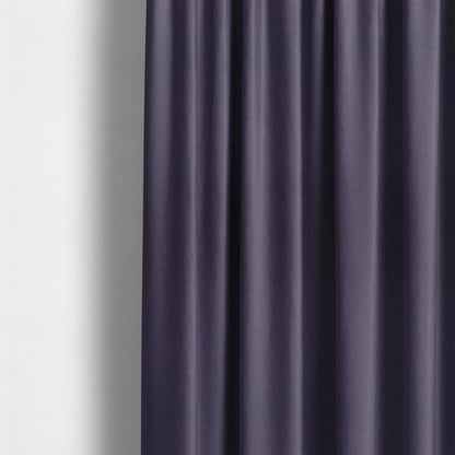 Wiltshire Plain Poly Cotton Flat Weave Upholstery Curtains Fabric In Purple Colour - Made To Measure Curtains