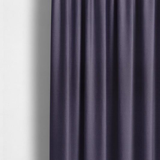 Wiltshire Plain Poly Cotton Flat Weave Upholstery Curtains Fabric In Purple Colour - Made To Measure Curtains