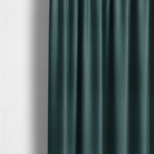 Wiltshire Plain Poly Cotton Flat Weave Upholstery Curtains Fabric In Prussian Blue Colour - Made To Measure Curtains