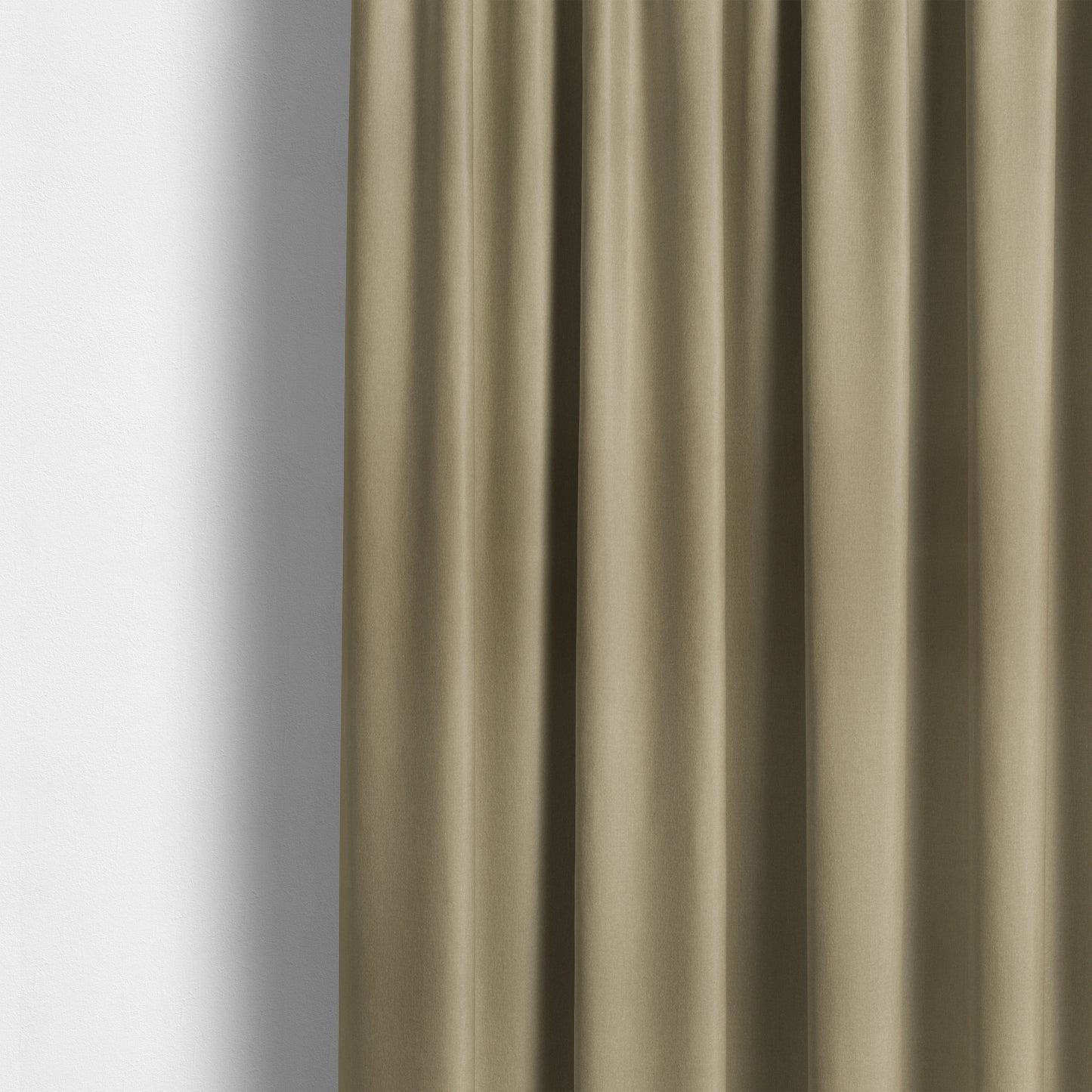 Wiltshire Plain Poly Cotton Flat Weave Upholstery Curtains Fabric In Beige Colour - Made To Measure Curtains