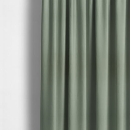 Wiltshire Plain Poly Cotton Flat Weave Upholstery Curtains Fabric In Light Sage Green Colour - Made To Measure Curtains