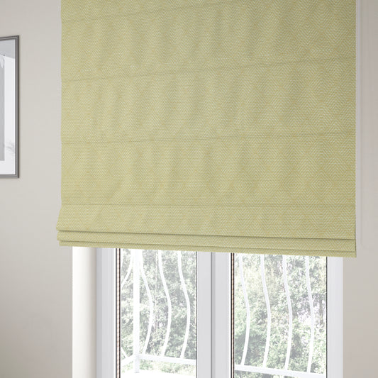 Woodland Semi Plain Chenille Textured Durable Upholstery Fabric In Cream - Roman Blinds