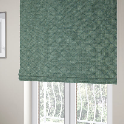 Woodland Semi Plain Chenille Textured Durable Upholstery Fabric In Navy Blue - Roman Blinds