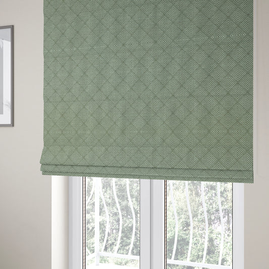 Woodland Semi Plain Chenille Textured Durable Upholstery Fabric In Silver - Roman Blinds