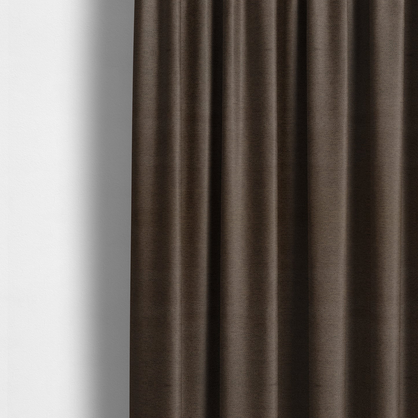 Yolando Textured Fabric Brown Chocolate Colour Upholstery Furnishing Fabric - Made To Measure Curtains