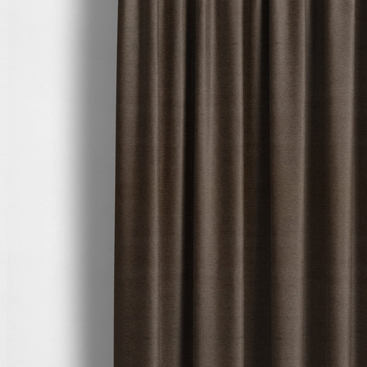 Yolando Textured Fabric Brown Chocolate Colour Upholstery Furnishing Fabric - Made To Measure Curtains