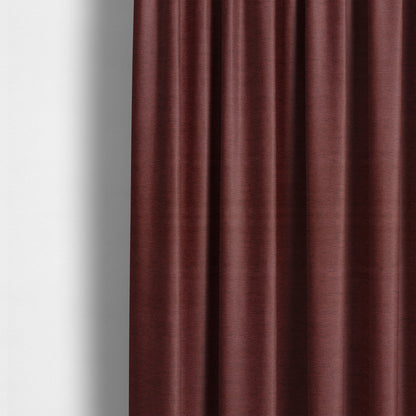 Yolando Textured Fabric Red Burgundy Colour Upholstery Furnishing Fabric - Made To Measure Curtains