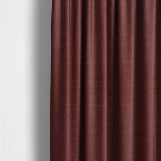 Yolando Textured Fabric Red Burgundy Colour Upholstery Furnishing Fabric - Made To Measure Curtains