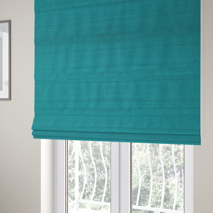 Yolando Textured Fabric Blue Teal Colour Upholstery Furnishing Fabric - Roman Blinds