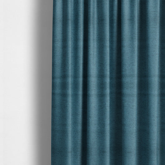 Yolando Textured Fabric Blue Colour Upholstery Furnishing Fabric - Made To Measure Curtains