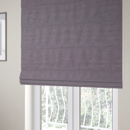 Yolando Textured Fabric Purple Lavender Colour Upholstery Furnishing Fabric - Roman Blinds