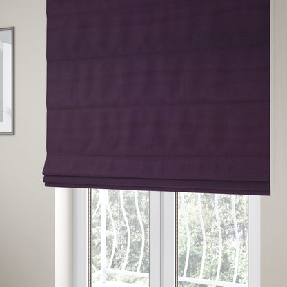 Yolando Textured Fabric Purple Colour Upholstery Furnishing Fabric - Roman Blinds