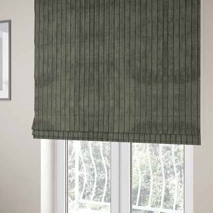 York High Low Chunky Corduroy Fabric In Charcoal Grey Colour Super Jumbo Cord - Roman Blinds