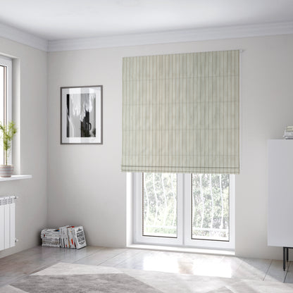 York High Low Chunky Corduroy Fabric In Milk Cream Colour Super Jumbo Cord - Roman Blinds