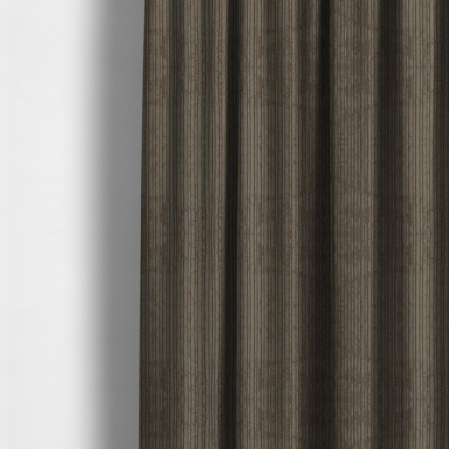 York High Low Corduroy Fabric In Coffee Mocha Colour - Made To Measure Curtains