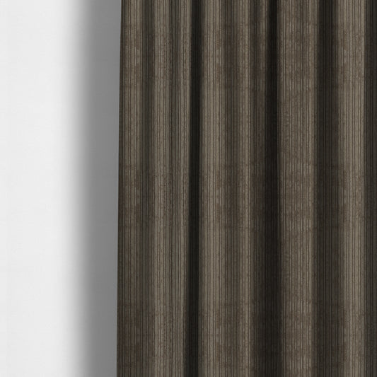 York High Low Corduroy Fabric In Coffee Mocha Colour - Made To Measure Curtains