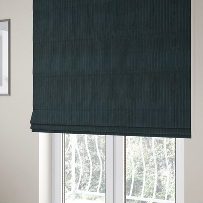 York High Low Corduroy Fabric In Navy Blue Colour - Roman Blinds