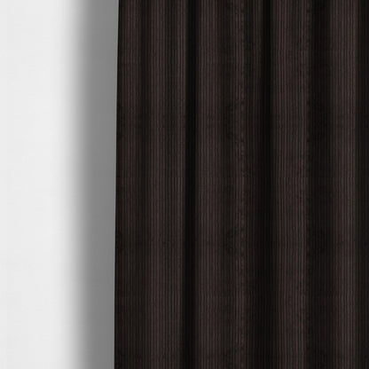 York High Low Corduroy Fabric In Chocolate Brown Colour - Made To Measure Curtains