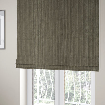 York High Low Corduroy Fabric In Slate Grey Colour - Roman Blinds