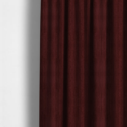 York High Low Corduroy Fabric In Terracotta Wine Colour - Made To Measure Curtains