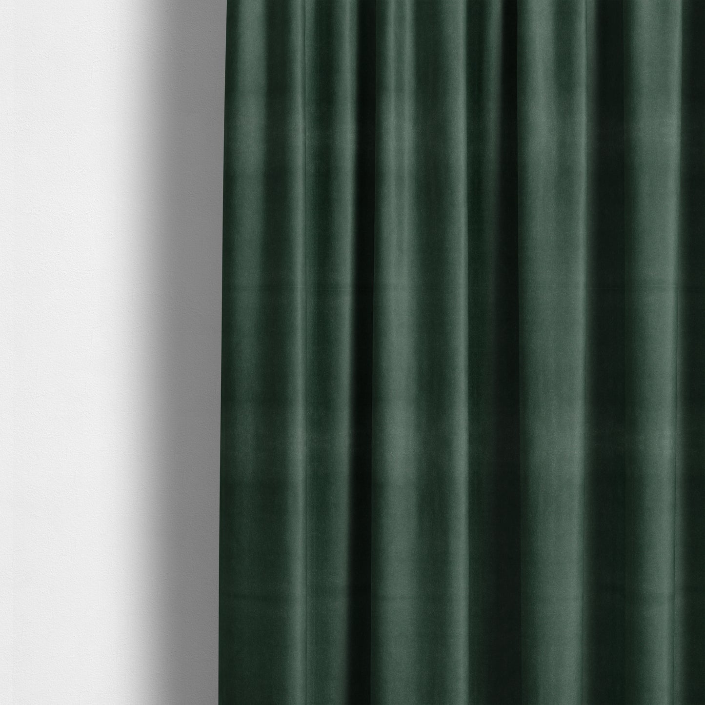 Zouk Plain Durable Velvet Brushed Cotton Effect Upholstery Fabric Army Green Colour - Made To Measure Curtains