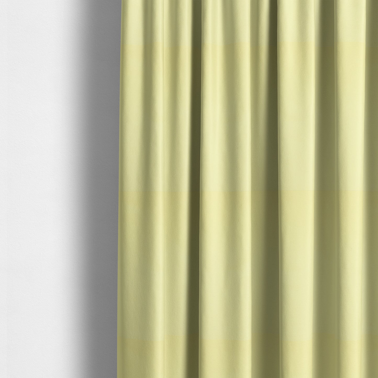 Zouk Plain Durable Velvet Brushed Cotton Effect Upholstery Fabric Daffodil Yellow Colour - Made To Measure Curtains