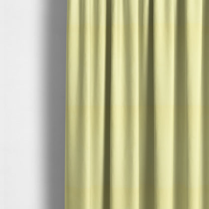 Zouk Plain Durable Velvet Brushed Cotton Effect Upholstery Fabric Daffodil Yellow Colour - Made To Measure Curtains