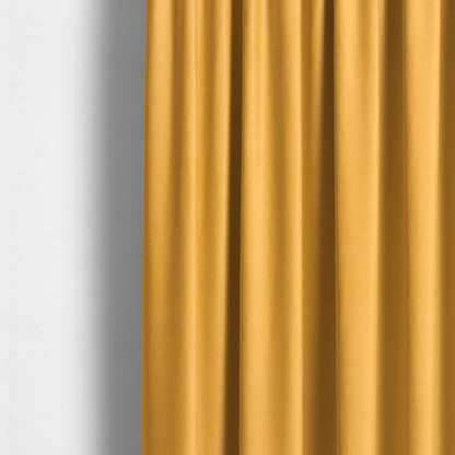 Zouk Plain Durable Velvet Brushed Cotton Effect Upholstery Fabric Apricot Orange Colour - Made To Measure Curtains