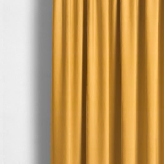 Zouk Plain Durable Velvet Brushed Cotton Effect Upholstery Fabric Apricot Orange Colour - Made To Measure Curtains