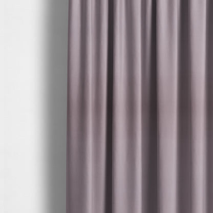 Zouk Plain Durable Velvet Brushed Cotton Effect Upholstery Fabric Lilac Purple Colour - Made To Measure Curtains