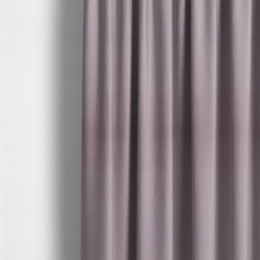 Zouk Plain Durable Velvet Brushed Cotton Effect Upholstery Fabric Lilac Purple Colour - Made To Measure Curtains