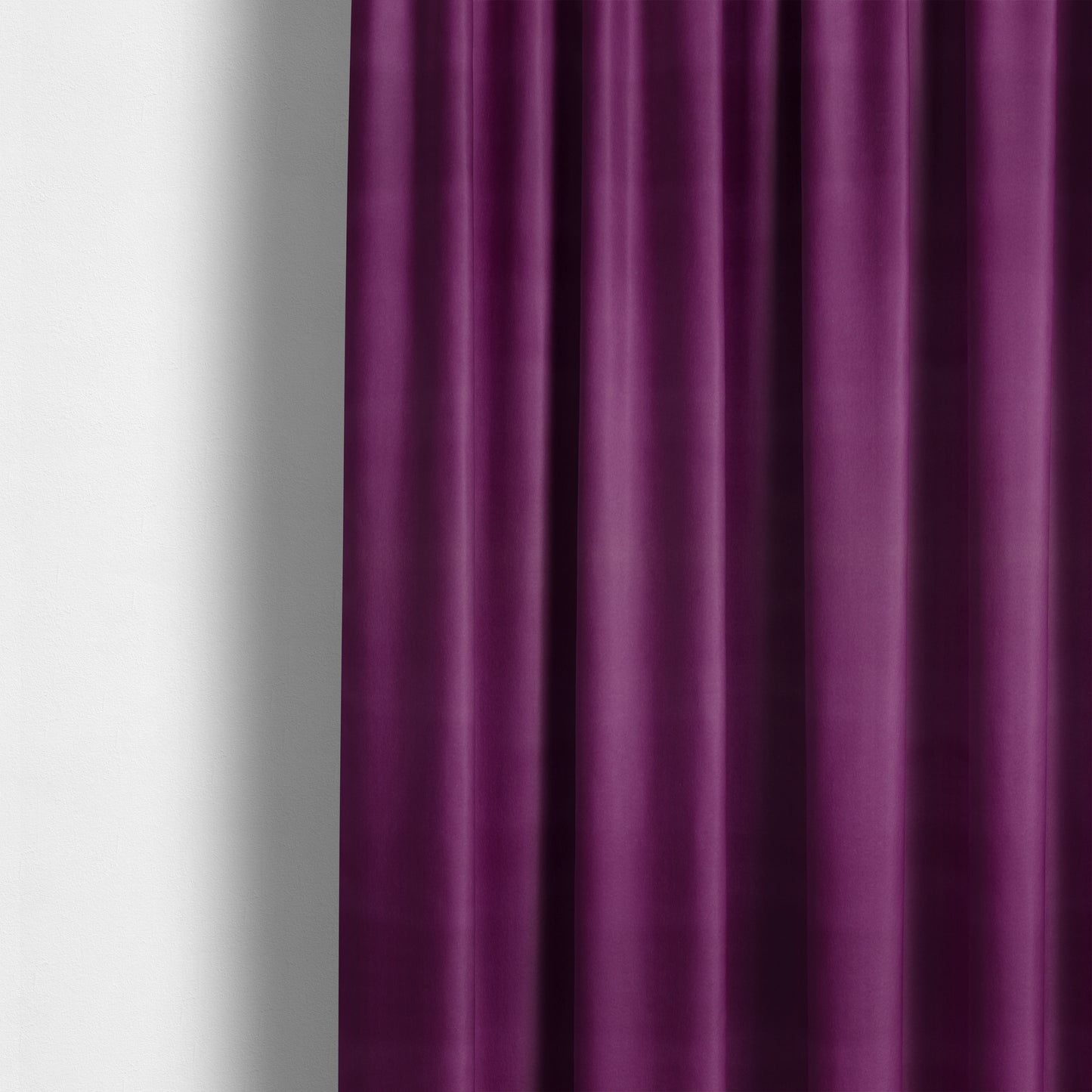 Zouk Plain Durable Velvet Brushed Cotton Effect Upholstery Fabric Violet Purple Colour - Made To Measure Curtains