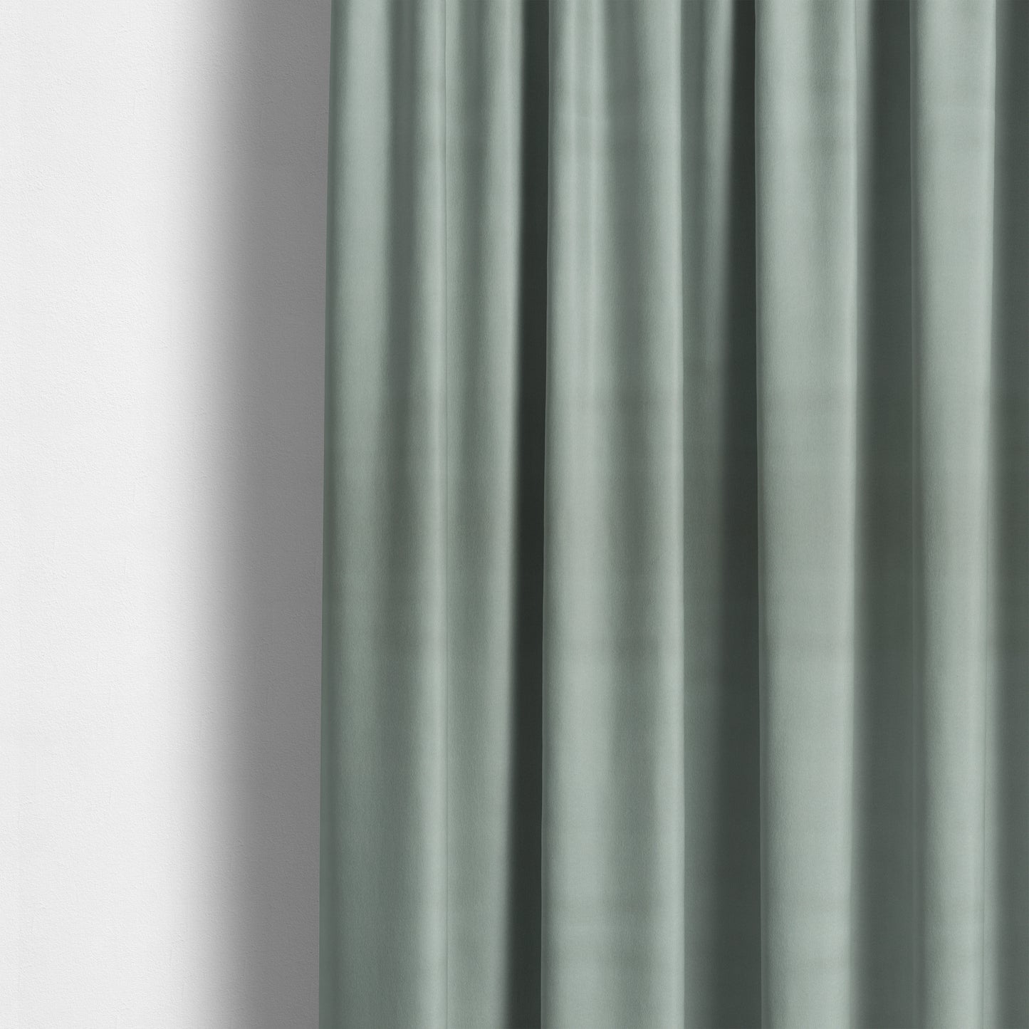 Zouk Plain Durable Velvet Brushed Cotton Effect Upholstery Fabric Dove Grey Silver Colour - Made To Measure Curtains