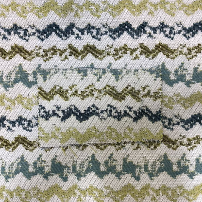 White Green Blue Colours Paint Brush Striped Pattern Soft Chenille Upholstery Fabric JO-139 - Made To Measure Curtains