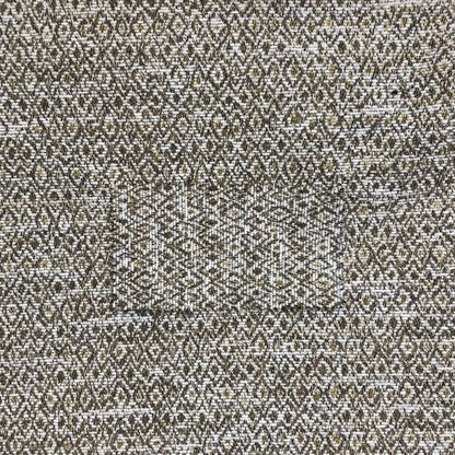 Ella Trellis Pattern Interior Fabric In White Yellow Colour Woven Soft Chenille Fabric JO-104 - Roman Blinds