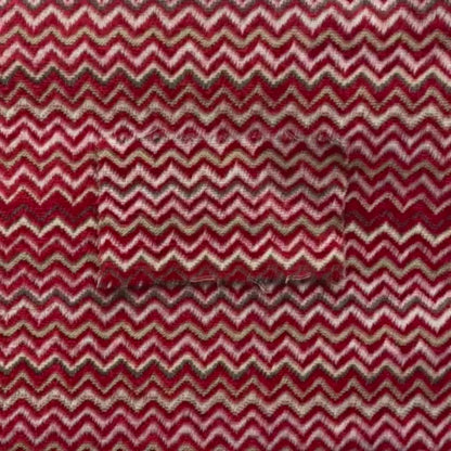 Zig Zag Pink Red Chevron Striped Pattern Fabric Chenille Upholstery Fabric JO-03 - Made To Measure Curtains